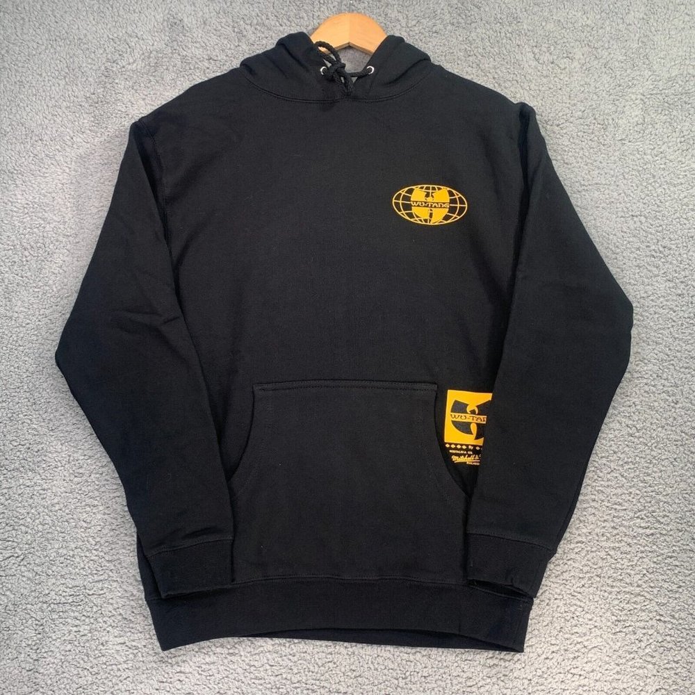Mitchell & Ness x Wu Tang x Hulu Men's Hoodie Sweatshirt Black Size Medium NWT - Picture 1 of 12
